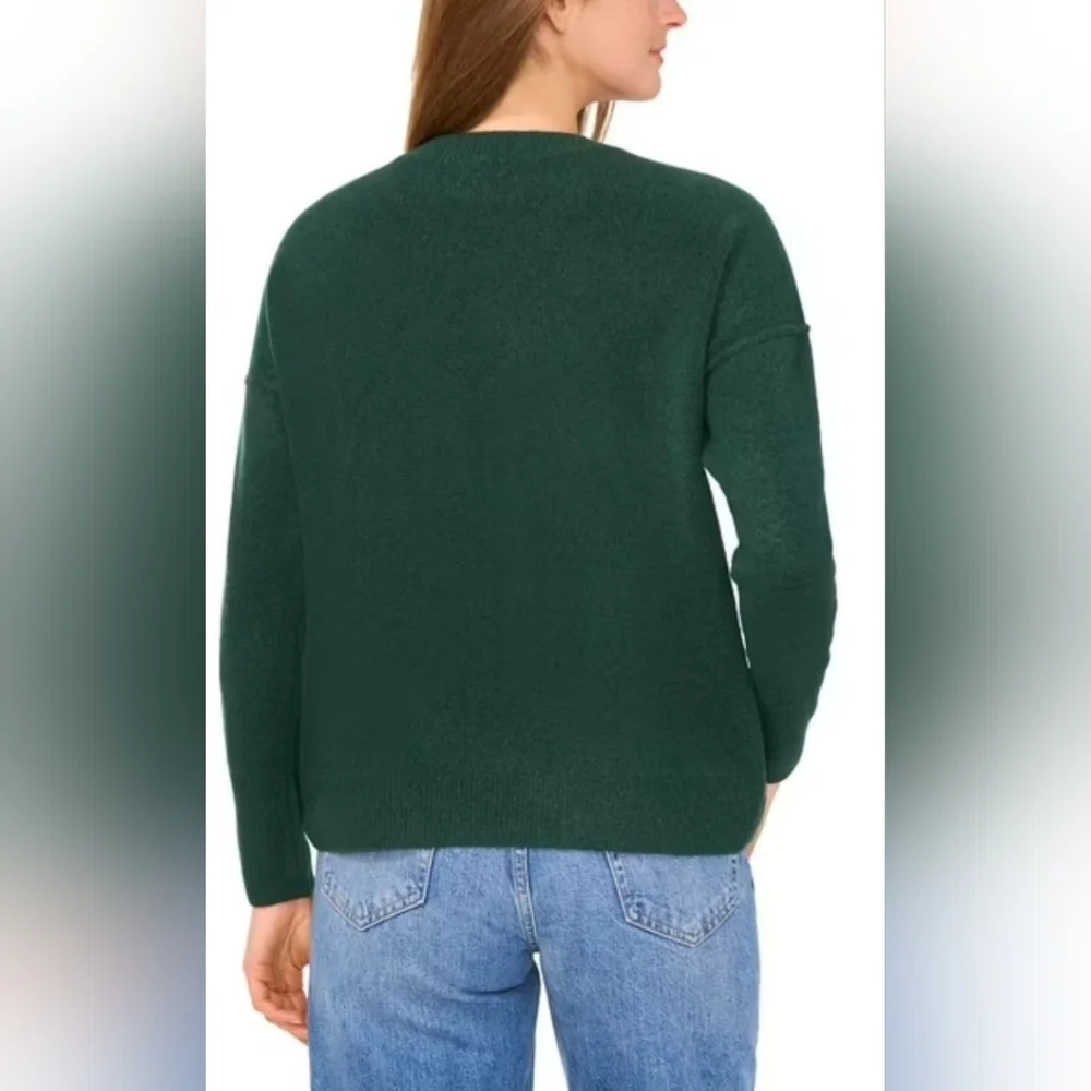 New Vince Camuto Crewneck Sweater with 'Believe' Script